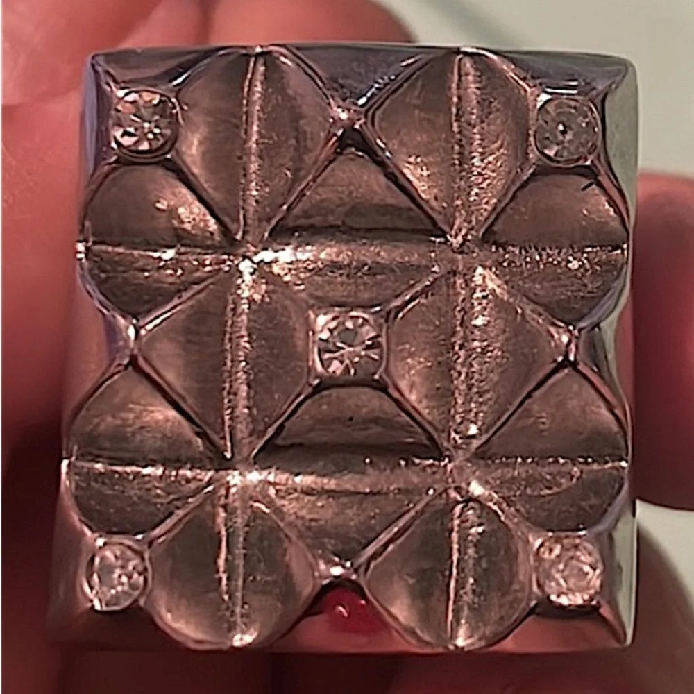 ✨💍Torrid Large Rhinestone Accented Pyramid Ring-sz 11💍✨ - Picture 6 of 7